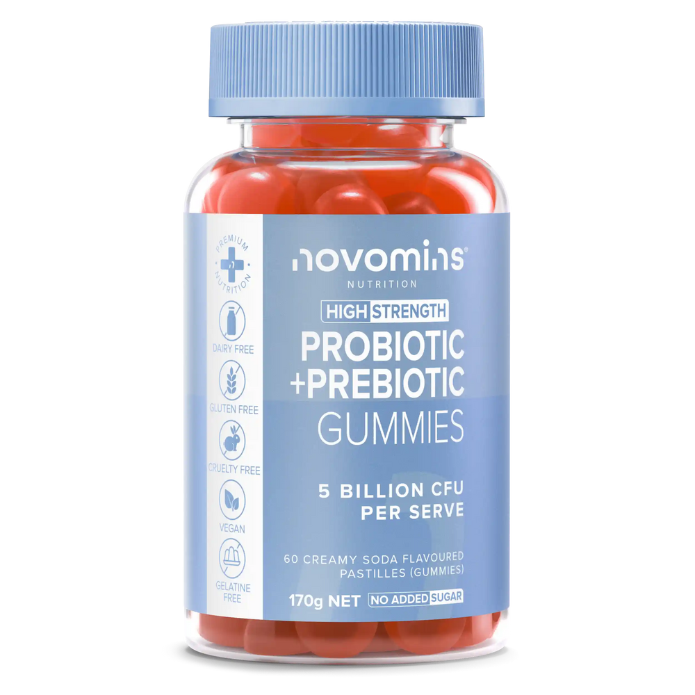 Novomins Australia Probiotic + Prebiotic Gummies high strength