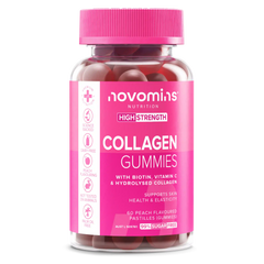 Bottle of Novomins Collagen Gummies