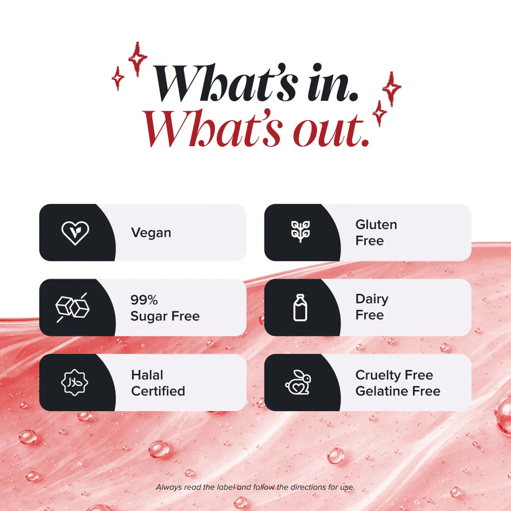 An informational graphic with the heading 'What's in. What's out.