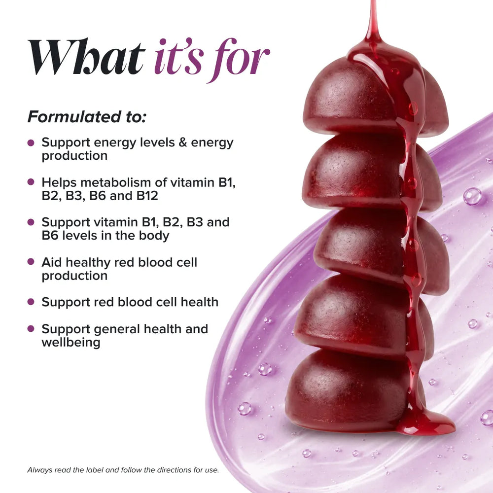 whats novomins b12 energy gummies for infographic