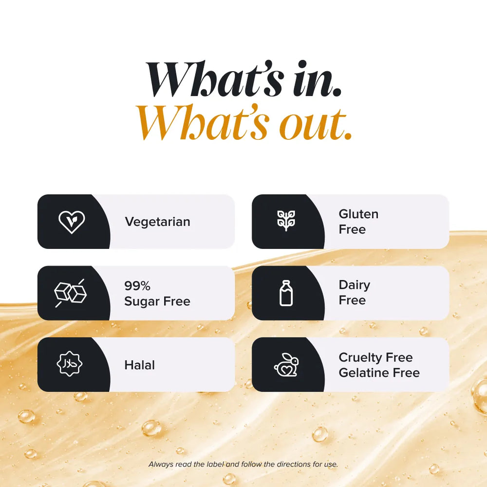 An informational graphic with the headline 'What's in. What's out.